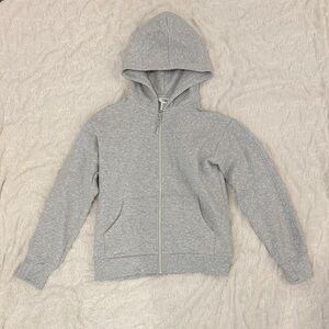 Athleta Girl Youth XL (14) Gray Zip Hoodie | EUC NWOT | Cozy Classic